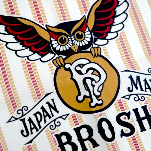 BROSH オリジナルロゴカットクロス レッドストライプ BROSHの通販・卸
