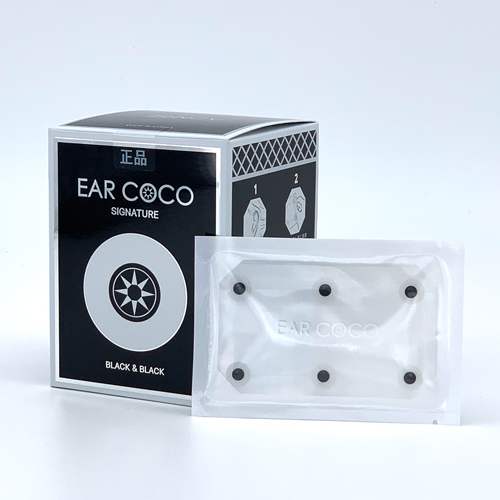 ﾘﾌﾄｱｯﾌﾟ EAR COCO ｵﾆｷｽﾌﾞﾗｯｸ 4ｼｰﾄ＋2粒② 数量限定】オニキスブラック☆イヤーココ☆EAR COCO／定価 8,800円