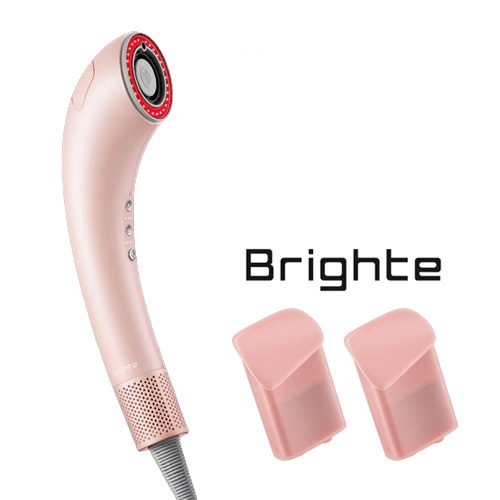 Brighte シャワードライヤー　ピンク　別売りミストセラム付き デバイスキャンペーン】シャワードライヤーピンク + ミストセラム