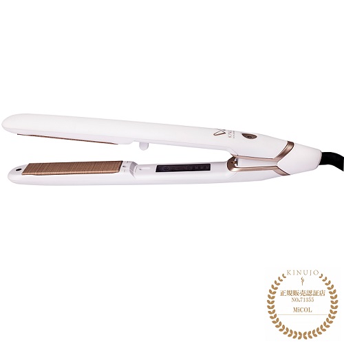 KINUJO W-worldwide model- ストレートヘアアイロン ホワイト KINUJOの