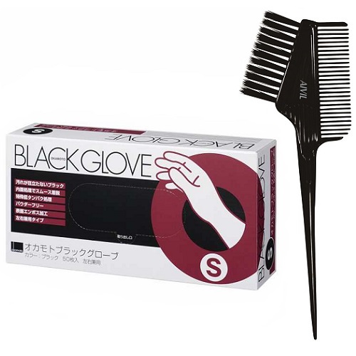オカモト ブラックグローブ (1箱50枚入)S バトン付 その他の通販・卸